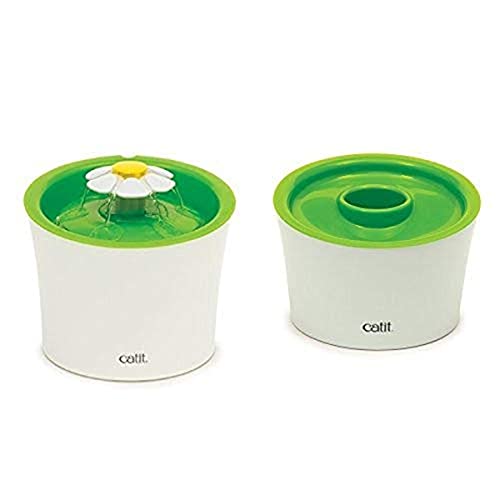 Catit Flower Fountain and Catit Multi Feeder Bundle