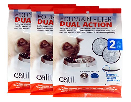 Catit Fresh & Clear Dual Action Replacement Filters (6 Filters)