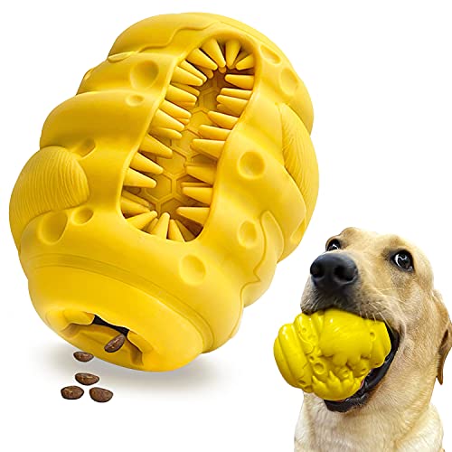 Chew Toys for Aggressive Chewers Large Medium Breeds, Interactive Treat Dispensing Slow Feeder Indestructible Durable Safe Rubber Teeth Clean Heavy Duty Tough Dog Puzzle Chew Toys
