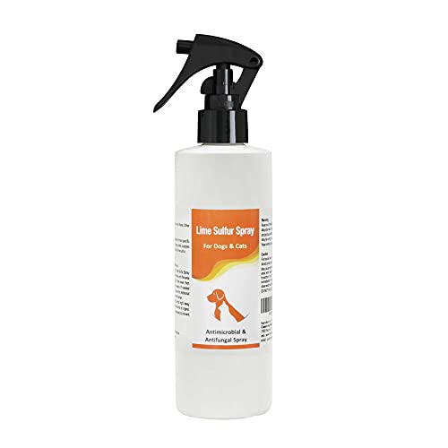 Classic's Lime Sulfur Spray Pet Care for Dry and Itchy Skin - Spotcare and Safe Solution for Dog, Cat, Puppy, Kitten, Horse (12 oz)