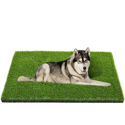 CooZero Artificial Grass, Professional Dog Grass Mat, Potty Training Rug and Replacement Artificial Grass Turf, Large Turf Outdoor Rug Patio Lawn Decoration, Easy to Clean with Drainage Holes