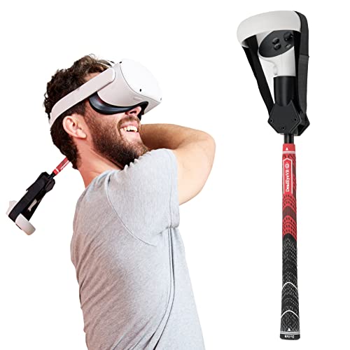 DeadEyeVR DriVR - VR Golf Club Handle Accessory (Red - Metal)