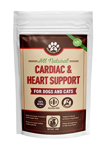 Dog Cardio Strength (120 Grams) Heart Murmur Hawthorn Supplement, Hawthorne for Dogs Vitamins for pet Heart Health| Made in USA - 4.0 OZ