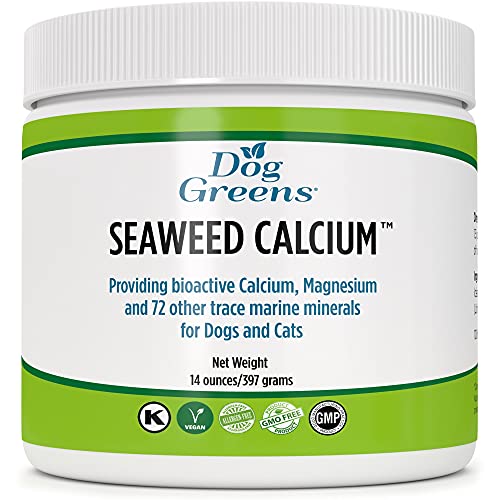 Dog Greens Seaweed Calcium for Pets, Vet Recommended, Tested for Purity, 14 Ounces, Formerly Nature's Best Seaweed Calcium, 1 Pack