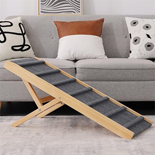 Dog Pet Ramp Stairs for Bed Car Couch SUV,Dog Pet Ramp for Small Large Dogs Pets to Get on Bed Couch Sofa,Dog Pet Steps for Cars and SUV…