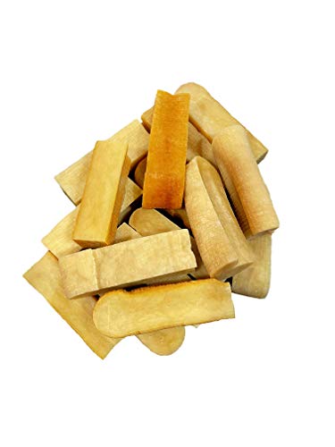 Durkha Himalayan Chews for Small Dogs, Natural Long Lasting Dry Cheese Chew Made from Yak and Cow Milk. Does Not Stain Carpets or Furniture. (Bulk 1 LBS(13-15 Piece))