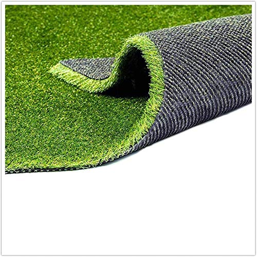 Fas Home Artificial Grass Turf 3.3'X5', 0.8" Pile Height Realistic Synthetic Grass, Drainage Holes Indoor Outdoor Faux Grass Astro Rug Carpet for Pet Dog Garden Backyard Balcony