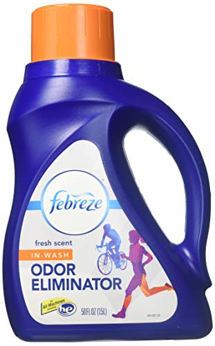 Febreze In-Wash Laundry Odor Eliminator, Fresh Scent, 50 Fluid Ounce (Pack of 1)