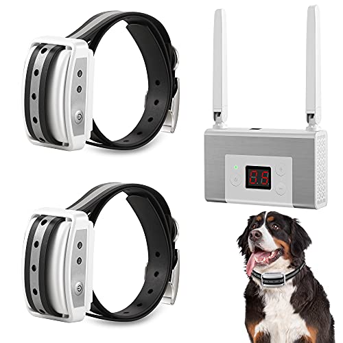 Wireless Dog Fence Two Collars