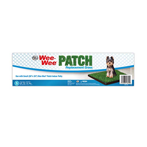 Four Paws Wee-Wee Premium Patch Indoor and Outdoor Pet Potty for Dogs l Dog Potty Training l Artificial Grass l Wee-Wee Patch