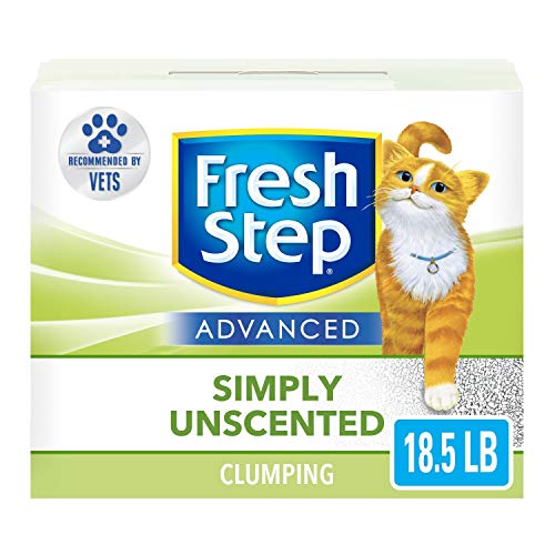 Fresh Step Advanced, Unscented Clumping Cat Litter, 18.5 lbs (Packaging may vary)