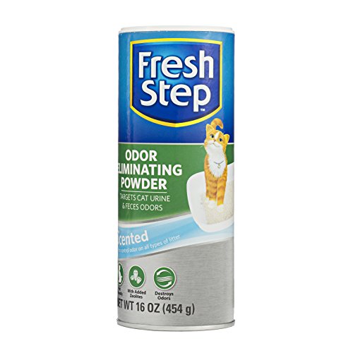 Fresh Step Cat Litter Box Odor Eliminating Powder | Cat Deodorizer for Litter Box | Easy to Use Odor Neutralizing Powder Cat Product for the Home - 16 Ounces