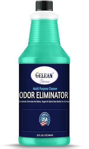 GELEAN Multi Purpose Cleaner Pet Odor eliminator for home - pH Neutral - Strong Odor Floor Cleaner - Cat and Dog Pee All Purpose Cleaner 32 oz - Sky Breeze