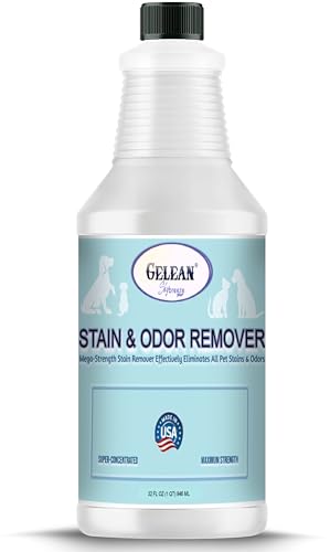 GELEAN Pet Stain Odor eliminator - Super-concentrated Enzyme cleaner - Sky breeze plus - Extra Strong Odor and stain remover - Best Remover for Cat and Dog Pee All Purpose Cleaner 32 oz