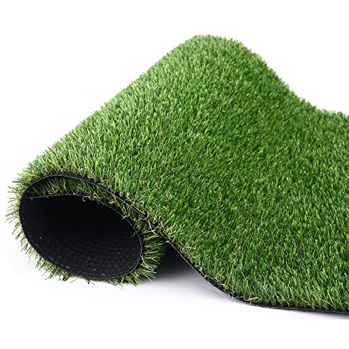 GRASS EXPRESS Artificial Grass Turf, 2ft x 4ft (8 ft²) 20mm Pile Height Indoor Outdoor Synthetic Realistic Faux Fake Astroturf Rug Carpet Mat for Balcony Decor Playground Patio Dogs