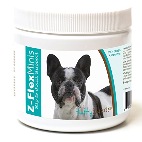 Healthy Breeds French Bulldog Z-Flex Minis Hip and Joint Support Soft Chews 60 Count