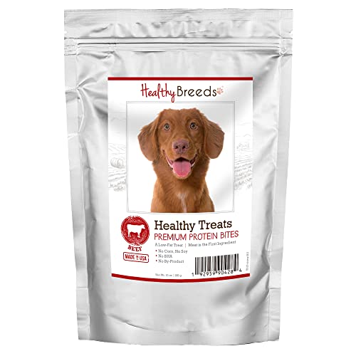 Healthy Breeds Nova Scotia Duck Tolling Retriever Healthy Treats Premium Protein Bites - Low Fat Dog Treats - Beef is The 1st Ingredient - 10 oz