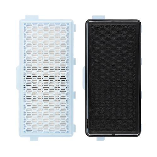 HEPA AirClean Filter Compatible with Miele Complete C2 C3, Compact C1 C2 Vacuum Cleaners 2-Pack