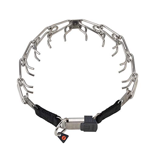 Herm Sprenger - Ultra-Plus Prong Dog Training Collar with ClicLock - Chrome - 2.25 mm x 14" Neck Size; 16" Chain Length