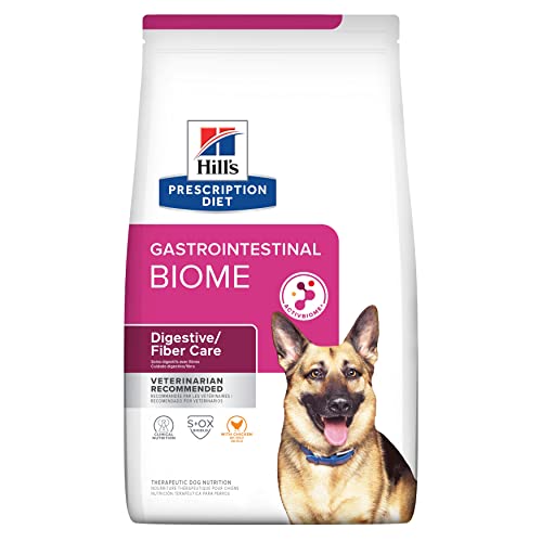 Hill's Prescription Diet Gastrointestinal Biome Digestive/Fiber Care with Chicken Dry Dog Food, Veterinary Diet, 16 lb. Bag