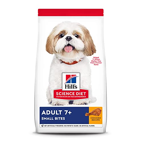 Hill's Science Diet Adult 7+ Small Bites Chicken Meal, Barley & Brown Rice Recipe Dry Dog Food, 15 lb. Bag