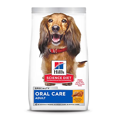 Hill's Science Diet Dry Dog Food, Adult, Oral Care, Chicken, Rice & Barley Recipe, 28.5 lb. Bag