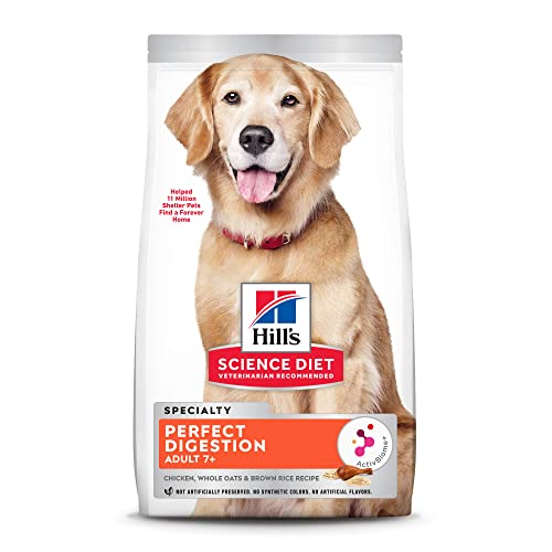 Hill's Science Diet Senior Adult 7+ Dry Dog Food, Perfect Digestion, Chicken Recipe, 3.5 lb. Bag