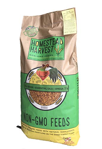 Homestead Harvest Non-GMO Turkey & Game Bird Grower 24% for Growing Turkeys, Peacocks, guineas, and Pheasants - 40 lb