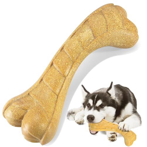 Indestructible Dog Chew Toys Dog Bones for Aggressive Chewers, Interactive Dog Chew Bones Toys for Boredom, Dog Toys for Aggressive Chewers Medium Large Breed, Power Chew Large Dog Bones for Dog Gifts