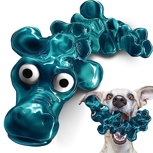 Indestructible Dog Toys for Aggressive Chewers, Nylon Dog Chew Toys for Aggressive Chewers, Durable Dog Toys for Large Dogs Aggressive Chewers, Safe Bacon Tough Dog Toys for Large/Medium/Small Dogs