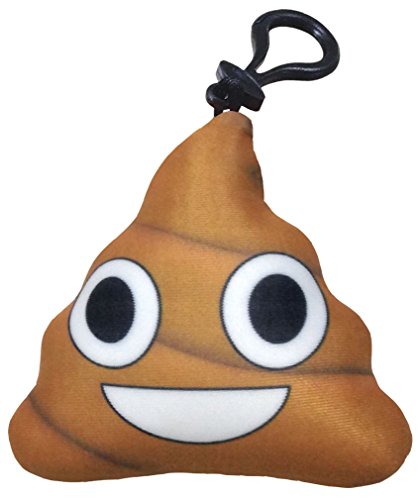 iscream X-Pressive! Emoji Marshmallow Scented Poop Emoji Mini Microbead Pillow Backpack Charm