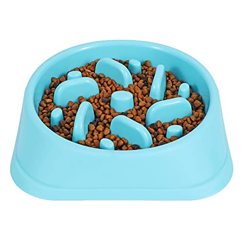 JASGOOD Dog Feeder Slow Eating Eco-Friendly Durable Non-Toxic Preventing Choking Healthy Design Bowl for Pet Stop Bloat