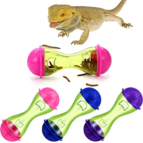 Kathfly 3 Pcs Bearded Dragon Toys Reptile Enrichment Toy Bearded Dragon Tank Accessories Reptile Food Toys Ball Interactive Toys for Lizard Reptile Tank Decor Gecko Small Animals Habitat Terrarium