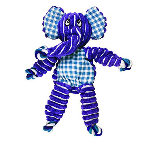 KONG - Floppy Knots Elephant - Internal Knotted Ropes and Minimal Stuffing for Less Mess - for Medium/Large Dogs