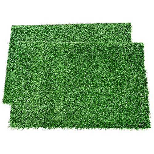 LOOBANI Dog Grass Pee Pads, Artificial Dog Grass Pads for Potty Tray, Fake Grass for Dogs to Pee On, Outdoor Indoor Pee Grass for Dog Potty