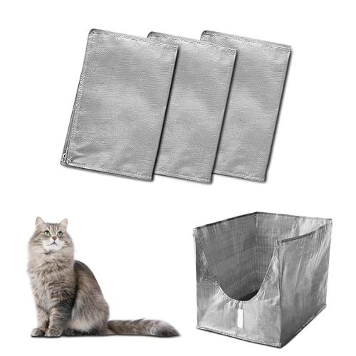 Luxrise Liner F Compatible with Modkat Flip Litter Box - Reusable Liners for Flip Litter Box - Liner F for Cat Litter Box (3-Pack)