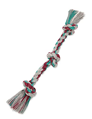 Mammoth Flossy Chews Color Rope Tug – Premium Cotton-Poly Tug Toy for Dogs – Interactive Rope– Dog Chew Toy, Assorted colors