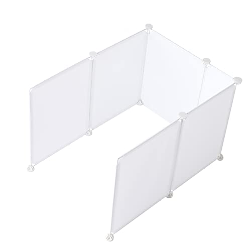 MEEXPAWS Extra Large cat Litter Box Enclosure Splash Guard L27×W20×H17 in| Easy Clean (White)