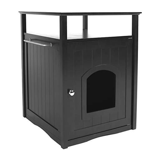 Merry Pet Cat Washroom/Night Stand Pet House – Hidden Litter Box Furniture