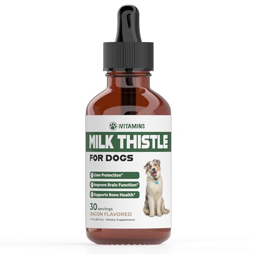 Milk Thistle for Dogs | Supports Liver and Kidney Health | Milk Thistle for Dogs Liver Support | Dog Milk Thistle | Dog Liver Support | Dog Liver Supplement | Milk Thistle Supplement for Dogs | 1 oz