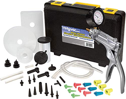 Mityvac MV8500 Silverline Elite Automotive Test Kit Provides both Vacuum and Pressure to Perform Engine Performance Diagnostics, Brake Bleeding, Fluid Transfer, Evacuation, Windshield Repair Jobs