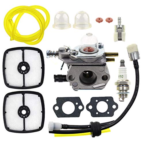 MOTOALL Carburetor with Tune Up Air Filter Kit for Echo SRM-2110 GT-2000 PE-2000 PP-800 PPF-2100 PPT-2100 Trimmer Carb