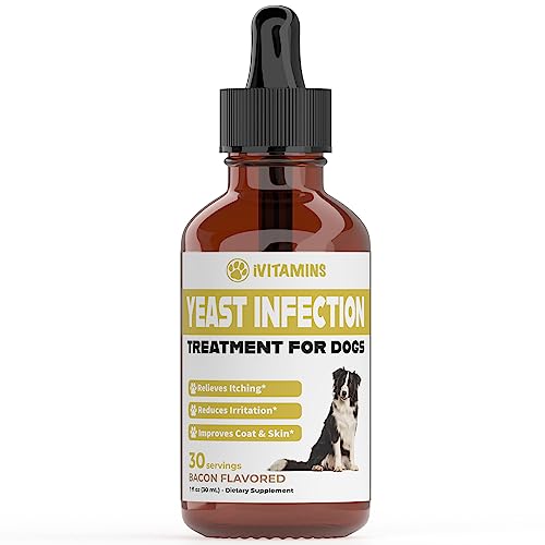 Natural Yeast Infection Treatment for Dogs | Supports Healthy Itch Relief, Inflammation Relief, Allergy Relief & More | Dog Itch Relief | Dog Allergy Relief | Dog Yeast Ear Infection Treatment | 1 oz