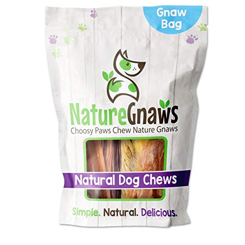 Nature Gnaws Variety Pack Of Dog Chews And Bully Sticks - Long Lasting Gnaw Treats Bag For Puppies And Active Dogs - Natural And Rawhide Free Bones - Small Dogs