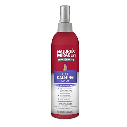 Nature's Miracle Cat Calming Spray, 8 Ounces, Stress-Reducing Formula for Cats