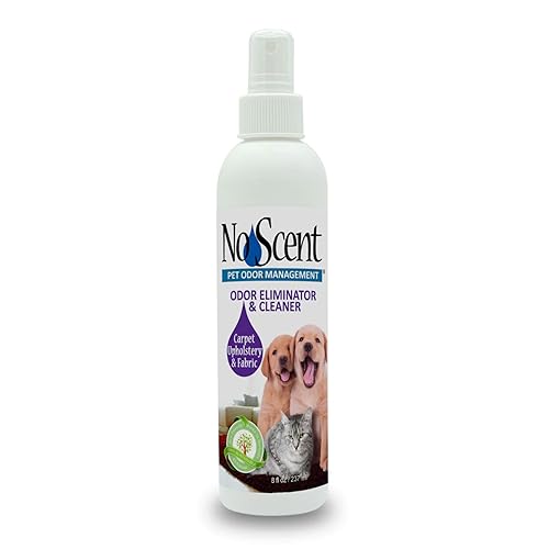 No Scent Carpet Upholstery & Fabric Furniture Spray Spot Cleaner for Wet Dog Smell, Cat Spray, Pet Odor, Urine, Poop & Secretions (8 Fl Oz / 237 mL)