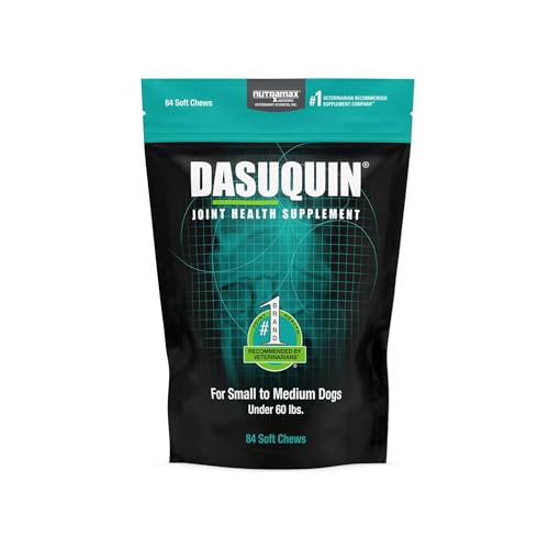 Nutramax Dasuquin Joint Health Supplement for Small to Medium Dogs - With Glucosamine, Chondroitin, ASU, Boswellia Serrata Extract, Green Tea Extract, 84 Soft Chews