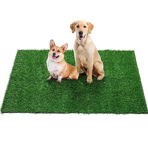 Oiyeefo Artificial Grass for Dogs, 1 Packs Fake Grass for Dogs to Pee On, Washable Reusable Dog Grass Pee Pads for Dog Potty Indoor Outdoor Training Area Patio Lawn Decoration(45" x 35")