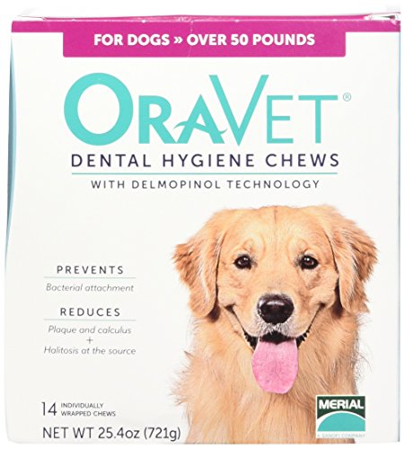 OraVet 14 Count OraVet Dental Hygiene Chew for Large Dogs