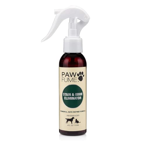 PAWFUME Stain & Odor Eliminator Pet Urine Enzyme Cleaner - Enzymatic Cleaner for Dog Urine Enzyme Cleaner - Cat Pee Enzyme Cleaner & Pet Stain and Odor Remover - Enzyme Cleaner for Cat Urine (4oz)